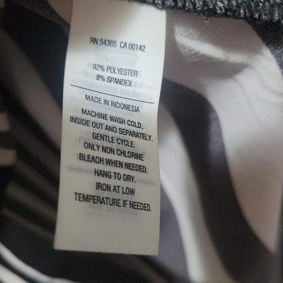 Nygard Black and White Striped Shirt L - Picture 5 of 8